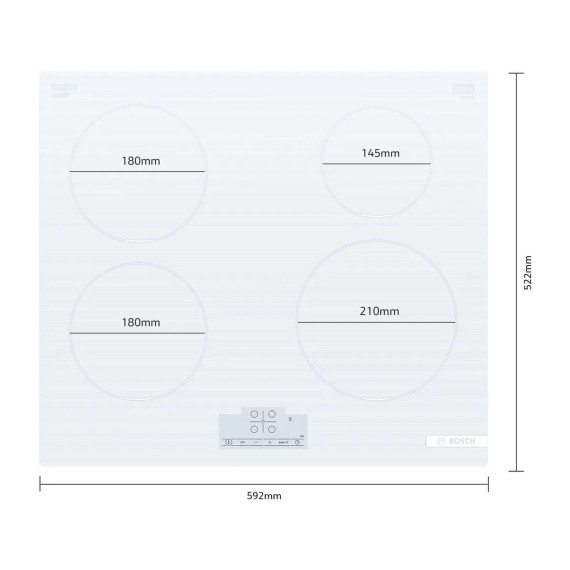 კერამიკული ქურის ზედაპირი BOSCH PUE612BB1E INDUCTIVE