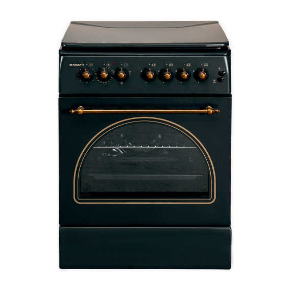 გაზქურა EXCELLENCE 6401 BLACK (FFD)