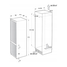 ჩასაშენებელი მაცივარი GORENJE NRKI418EP1