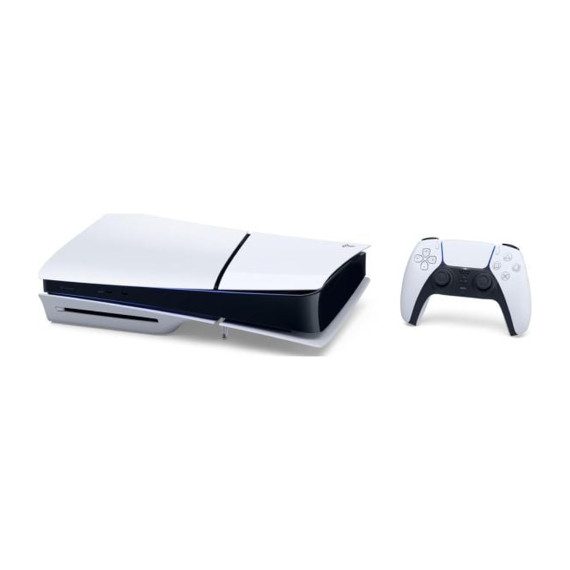 სათამაშო კონსოლი 	PLAYSTATION 5 SLIM CD VERSION WHITE E CHASSIS TWO DUALSENSE