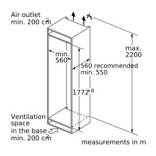 встраив. маразильный шкаф BOSCH GIN81AEF0U