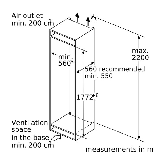 საყინულე კარადა BOSCH GIN81AEF0U