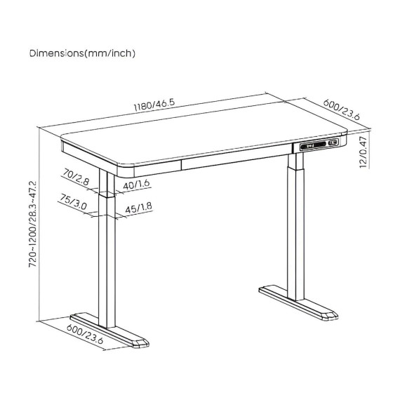 gaming pc desk 2E CE218B
