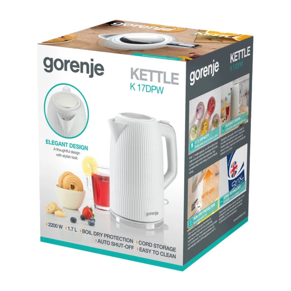 ელექტრო ჩაიდანი GORENJE K17DPW