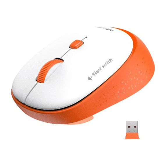 კომპიუტერული მაუსი MEETION R571 ORANGE/WHITE