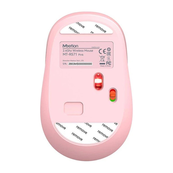 კომპიუტერული მაუსი MEETION R571 PINK/WHITE