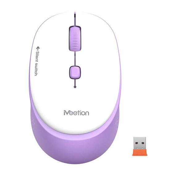 კომპიუტერული მაუსი MEETION R571 PURPLE/WHITE