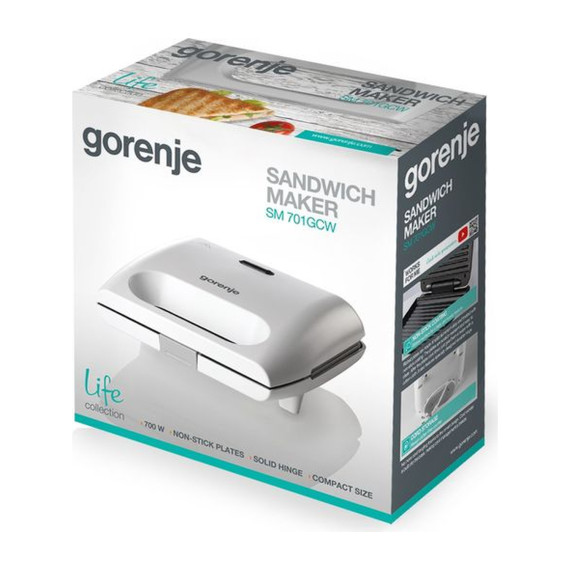 სენდვიჩ მეიქერი GORENJE SM701GCW