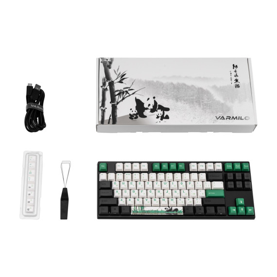 клавиатура VARMILO VEM87 PANDA R2 87KEY EC V2 ROSE USB-A EN/UKR WHITE LED