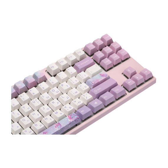 keyboard VARMILO VEM87 DREAMS ON BOARD 87KEY EC V2 SAKURA WHITE LED PINK