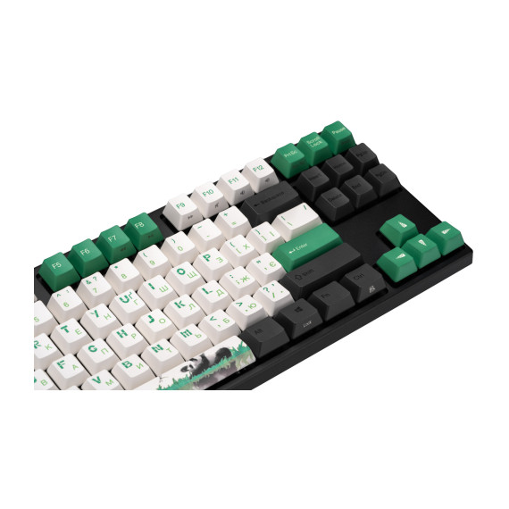 კლავიატურა VARMILO VEM87 PANDA R2 87KEY EC V2 SAKURA EN/UKR WHITE LED GREEN
