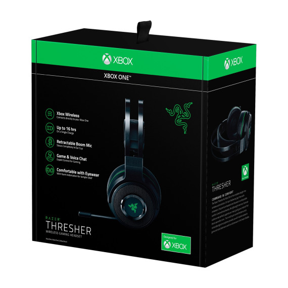 ყურსასმენები RAZER THRESHER XBOX ONE USB-A/WL BLACK-GREEN