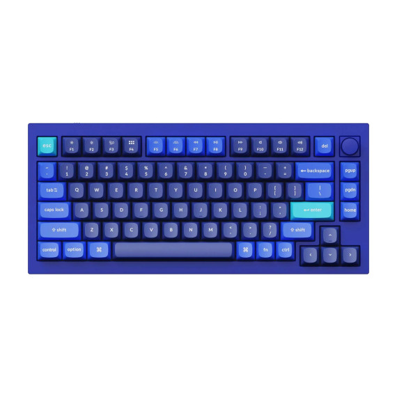 კლავიატურა KEYCHRON Q1 84KEY GATERON G PRO BROWN BLUE