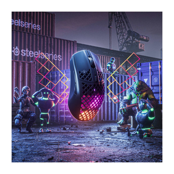 კომპიუტერული მაუსი STEELSERIES AEROX 3 RGB ONYX