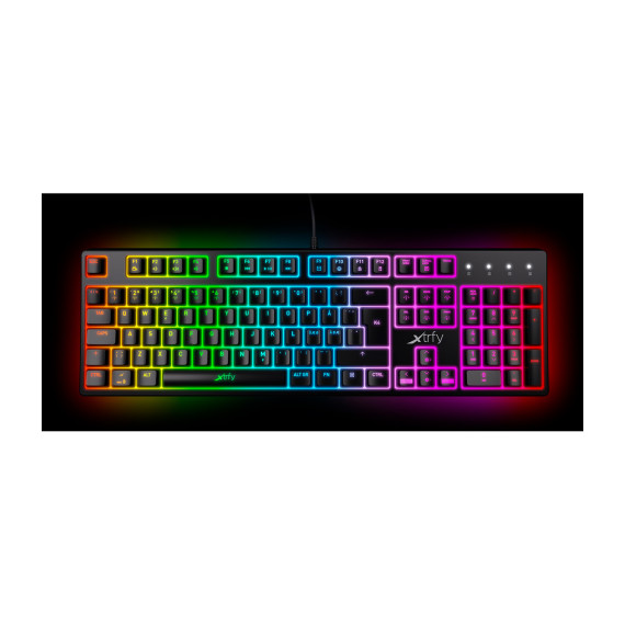 კლავიატურა XTRFY K4 104KEY KAILH RED EN/RU RGB BLACK
