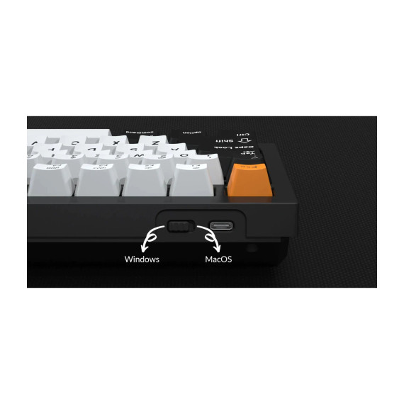 კლავიატურა KEYCHRON Q1 75KEY GATERON PHANTOM BLUE EN RGB GRAY