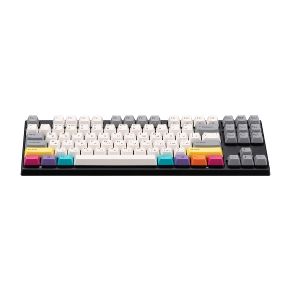 клавиатура VARMILO VEM87 CMYK 87KEY EC V2 DAISY USB-A EN/UKR WHITE LED BLACK