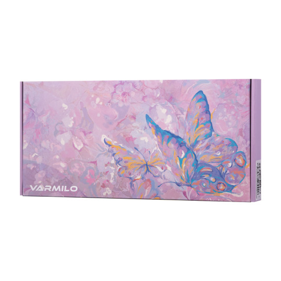 კლავიატურა VARMILO VEM87 DREAMS ON BOARD 87KEY EC V2 JASMINE WHITE LED PINK