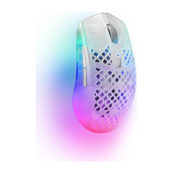 კომპიუტერული მაუსი STEELSERIES AEROX 3 RGB USB-A/WL/BT GHOST