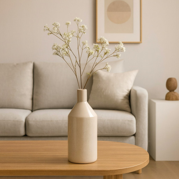 ვაზა KOOPMAN 30CM CERAMIC WHITE