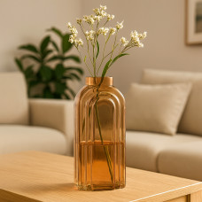vases KOOPMAN AMBER 18CM ARC 2ASS