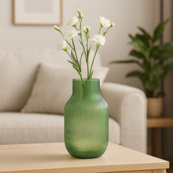 ვაზა KOOPMAN GLASS 120XH230MM STRIPES (233620)