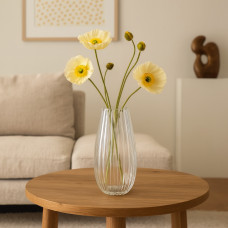 vases KOOPMAN VASE CLEAR GLASS 150XH300MM (044387)