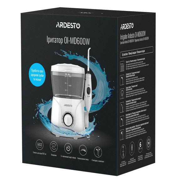 კბილების მოვლა და ირიგატორების აქსესუარები ARDESTO OI-MD600W