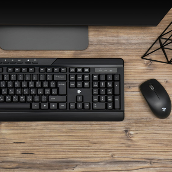 კლავიატურა 2E MK410 MWB + MOUSE BK