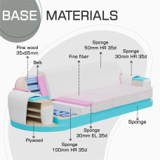 sofa HOBEL ALYASKA 2 GREY BUKLE 8/ NIAGARA GREY (2)