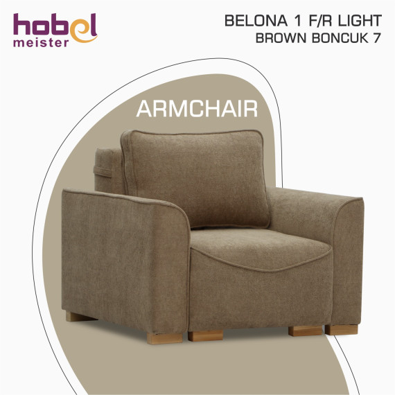 სავარძელი HOBEL BELONA 1  F/R LIGHT BROWN BONCUK 7 (3)