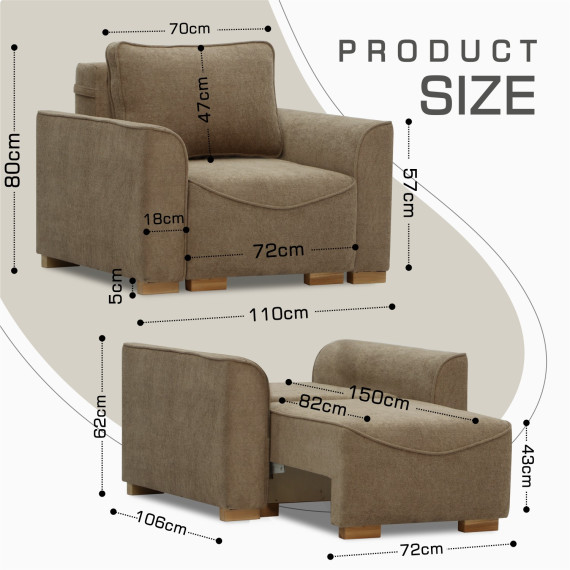 სავარძელი HOBEL BELONA 1  F/R LIGHT BROWN BONCUK 7 (3)