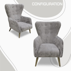 სავარძელი HOBEL CLARA KAX-0433 LIGHT CAPPUCCINO MONACO 4 (1)