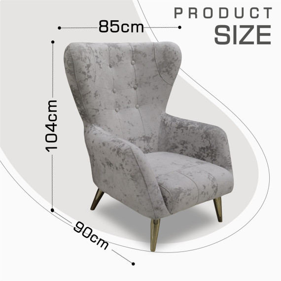 სავარძელი HOBEL CLARA KAX-0433 LIGHT CAPPUCCINO MONACO 4 (1)