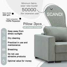 დივანი HOBEL CORNER LIZA PLUS F/P GREY SCANDI 21 L (5)