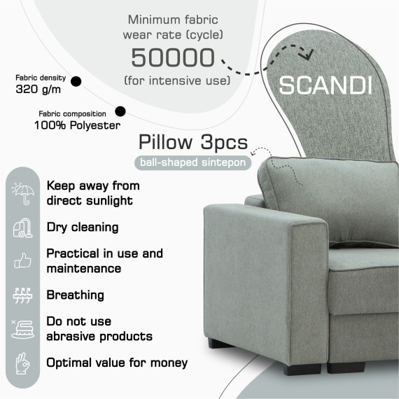 sofa HOBEL CORNER LIZA PLUS F/P GREY SCANDI 21 L (5)