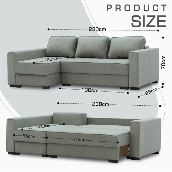 sofa HOBEL CORNER LIZA PLUS F/P GREY SCANDI 21 L (5)