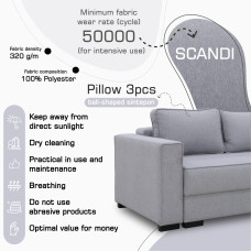 sofa HOBEL CORNER LIZA PLUS F/P LIGHT GREY SCANDI 17 L (5)