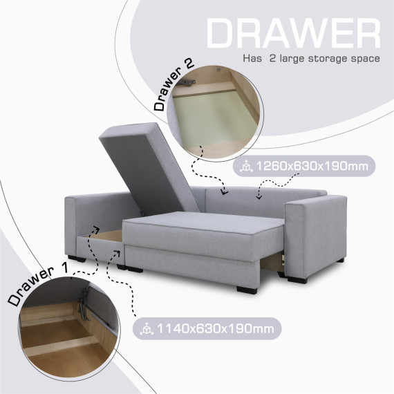 დივანი HOBEL CORNER LIZA PLUS F/P LIGHT GREY SCANDI 17 L (5)