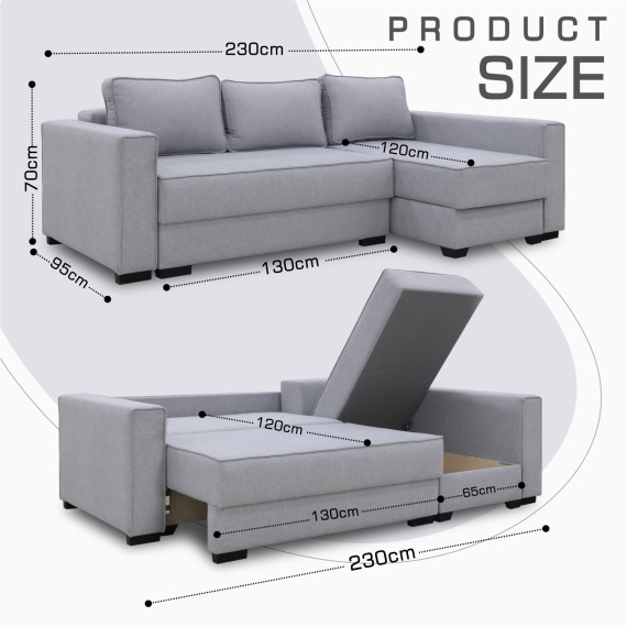 დივანი HOBEL CORNER LIZA PLUS F/P LIGHT GREY SCANDI 17 R (5)