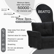 sofa HOBEL CORNER TEXAS F/P DARK GREY BEATTO 1078 L (5)