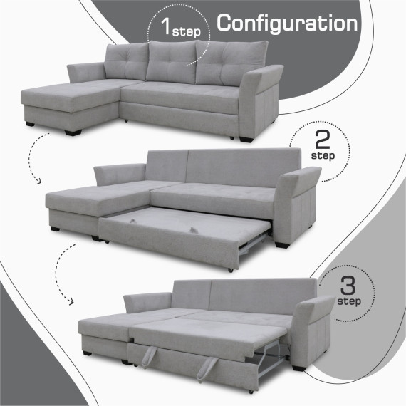 დივანი HOBEL CORNER TEXAS F/P LIGHT GREY BEATTO 1069 L (5)