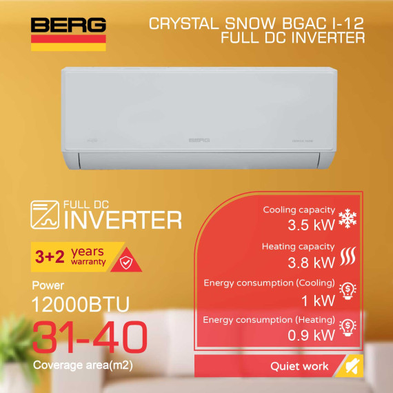 air conditioner BERG CRYSTAL SNOW BGAC/I-12 (T)