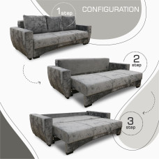 sofa set HOBEL LI 3+1+1 F/P GREY MONACO 14 (5)