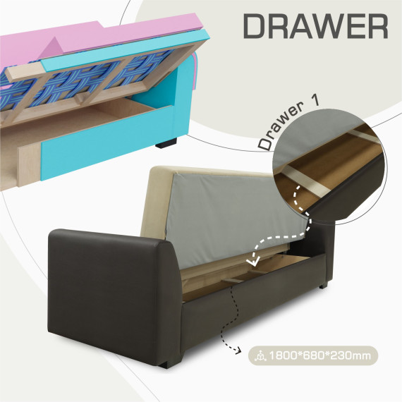 გარნიტური HOBEL MODERN LUX 3+1+1 F/R BROWN 3673/ CREAM LEONARDO 3 (4)