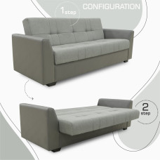 sofa HOBEL MODERN LUXE ECONOM F/R GREY V460/ GREY SCANDI 21 (2)