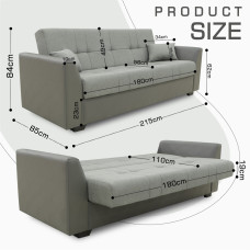 sofa HOBEL MODERN LUXE ECONOM F/R GREY V460/ GREY SCANDI 21 (2)