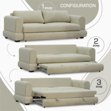 დივანი HOBEL SIDNEY PLUS 3 F/R CREAM BEATTO 1065 (2)