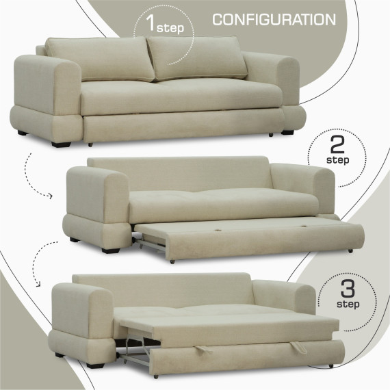 დივანი HOBEL SIDNEY PLUS 3 F/R CREAM BEATTO 1065 (2)