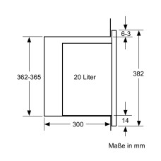 ჩასაშენებელი მიკროტალღური ღუმელი BOSCH BFL524MW0